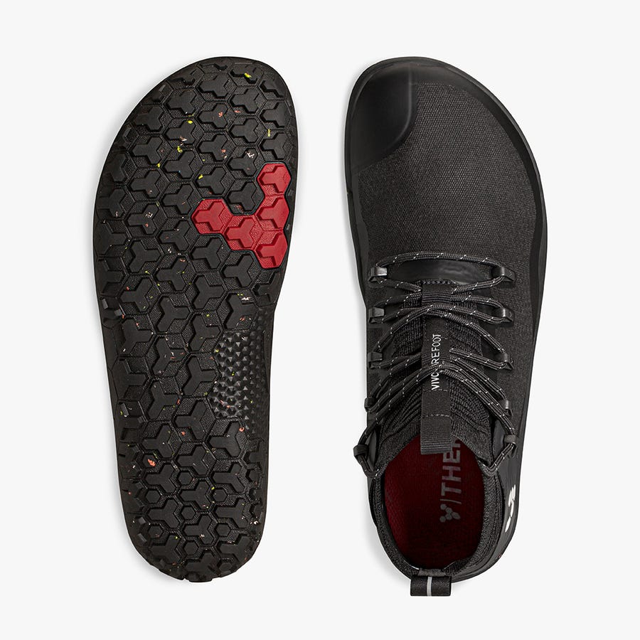 Black Women's Vivobarefoot Magna Trail II FG Running Shoes | Philippines 0122KORI
